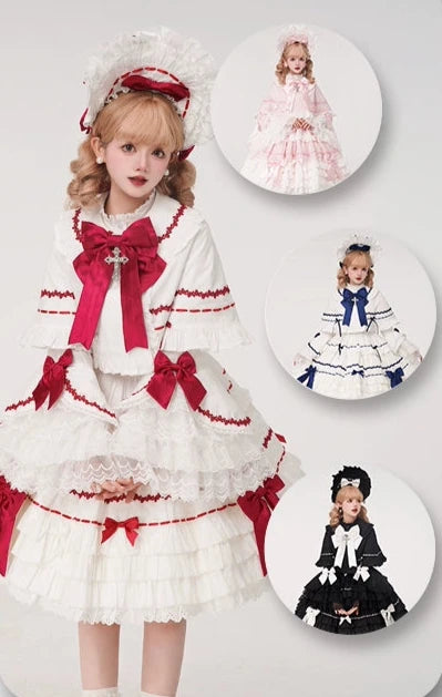 [Pre-orders available until 8/15] Labyrinth Doll Jumper Skirt and Cape 2-piece Set