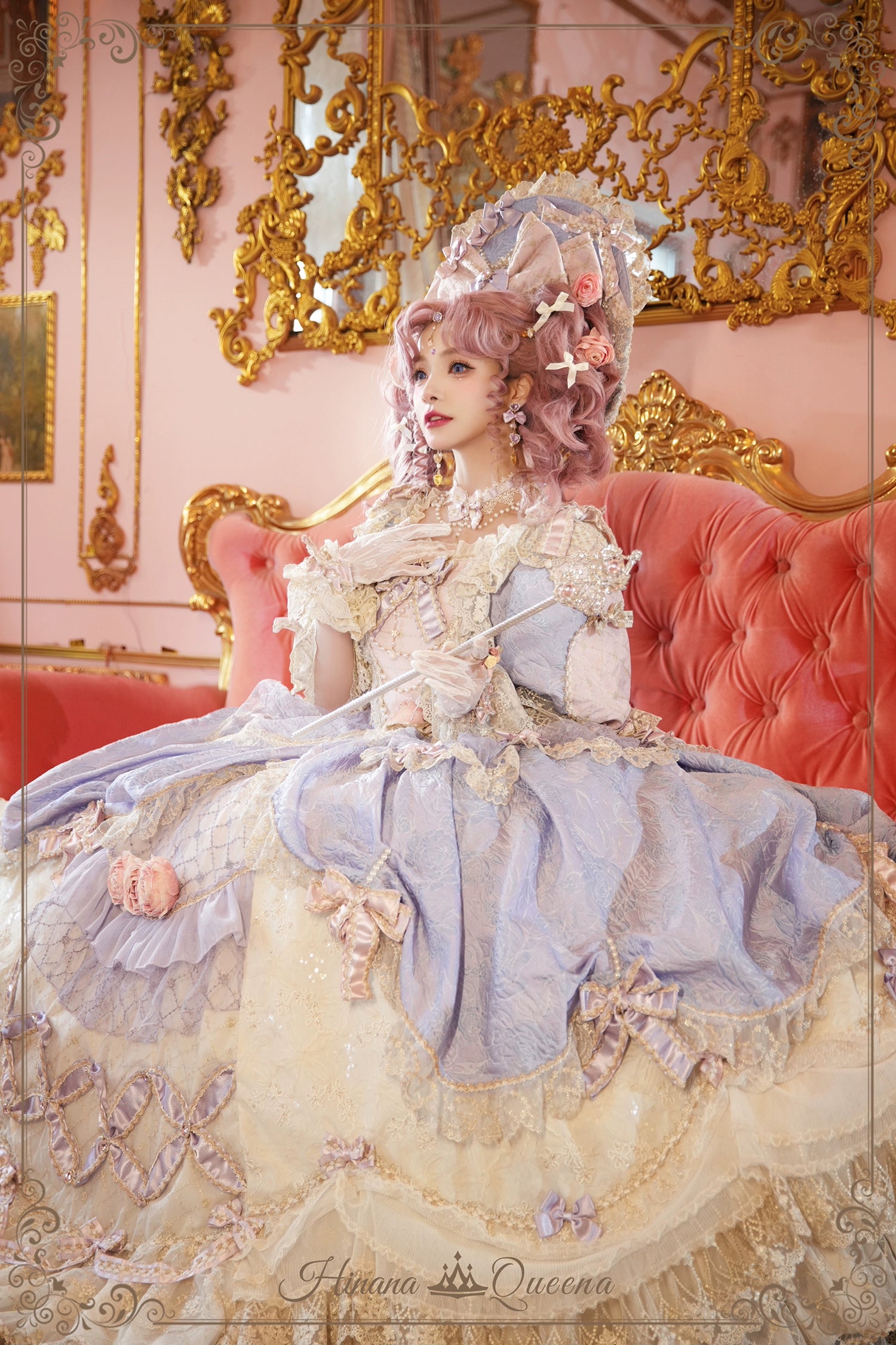 【受注予約6/26まで】Mirror Snow White プリンセスロングドレス・パープル