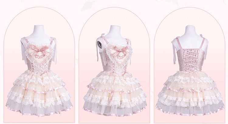 【受注予約1/23まで】Silk Ballet ジャンパースカート・ショート丈