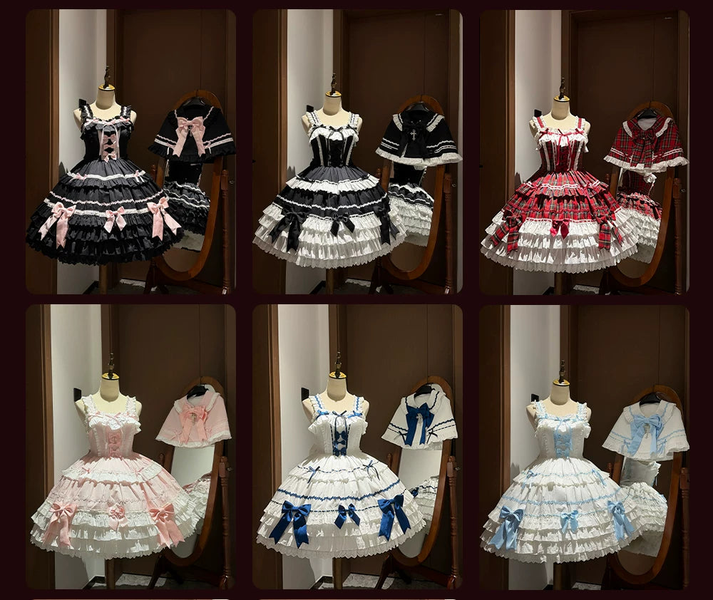 【受注予約10/14まで】Labyrinth Doll ジャンパースカート・マント・ブラウス3点セット
