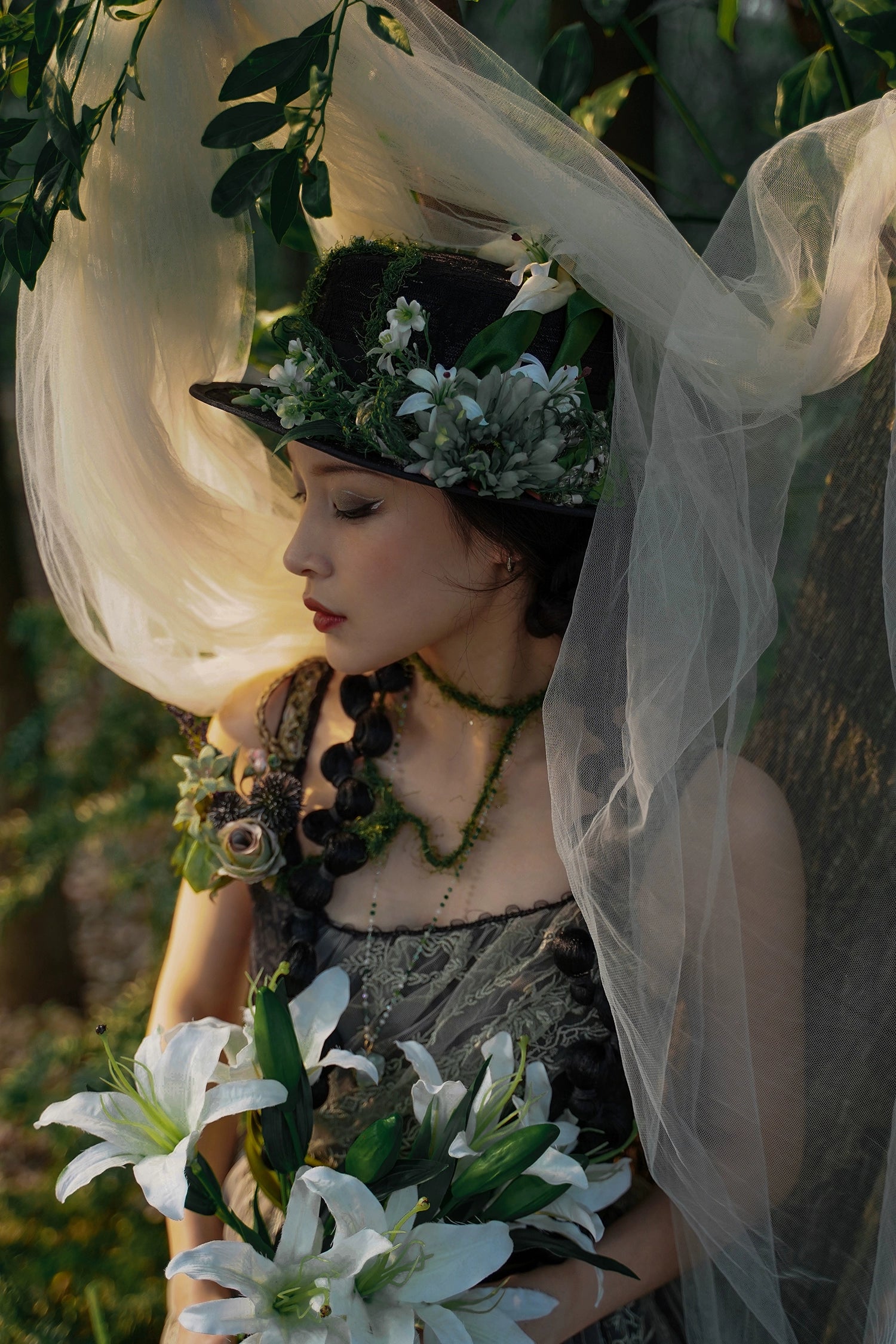 [Pre-orders available until 1/23] Anthea Garden jumper skirts in two styles, with floral prints