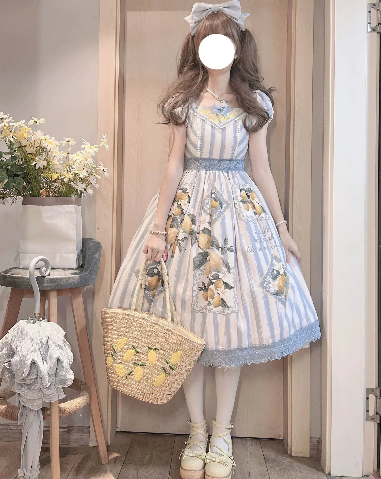 [Sales period ended] Lemon Island short sleeve dress