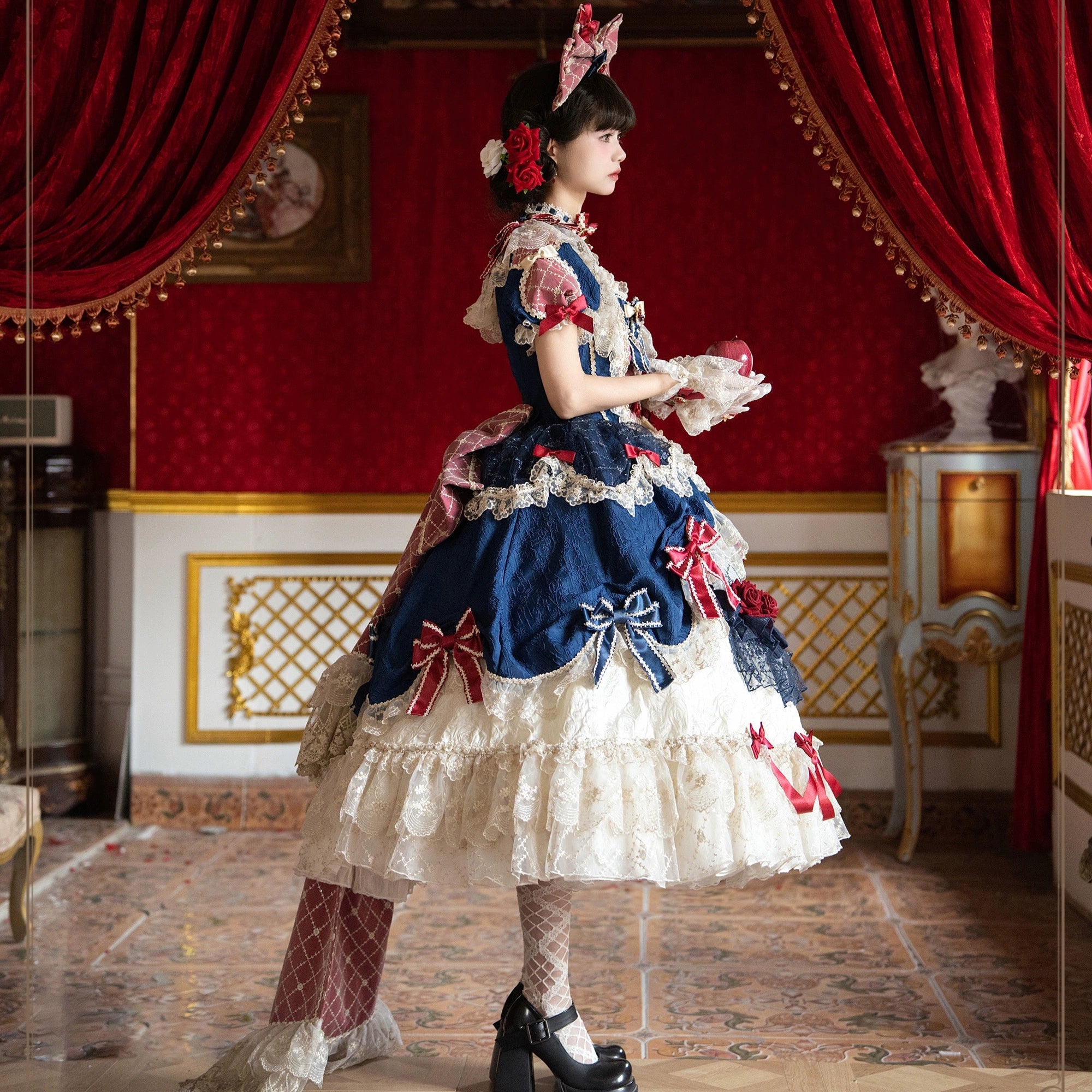 Mirror Snow White プリンセススイートドレス・ネイビー