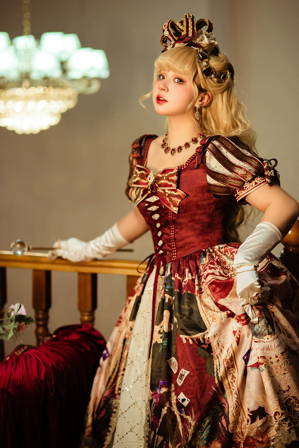 Wanhua Mirror 西洋貴族風パフスリーブドレス – ロリータファッション