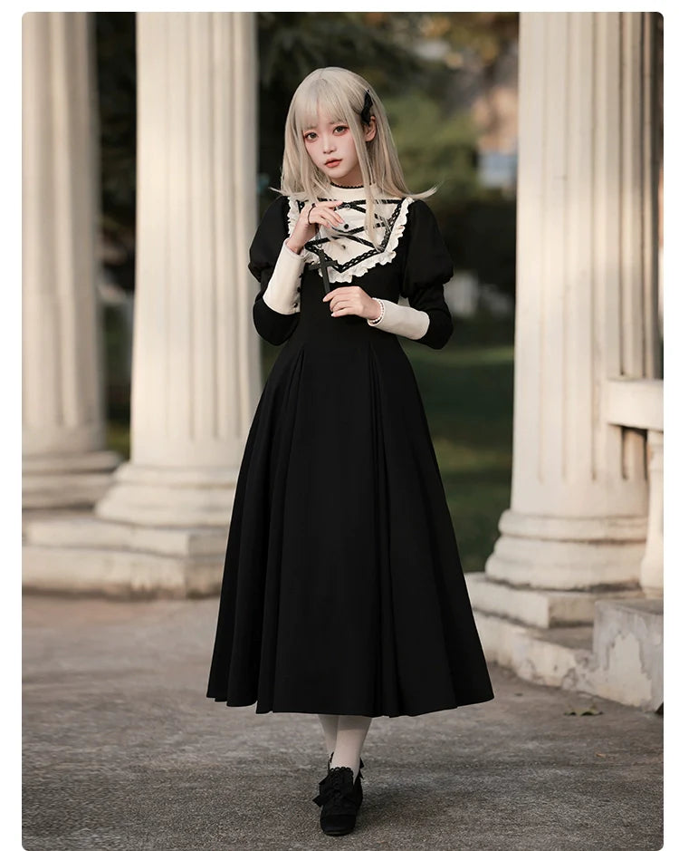 Wait for the Night クロスリボンワンピース 全3色 – ロリータ Wait for the Night クロスリボンワンピース 全3色 – ロリータ