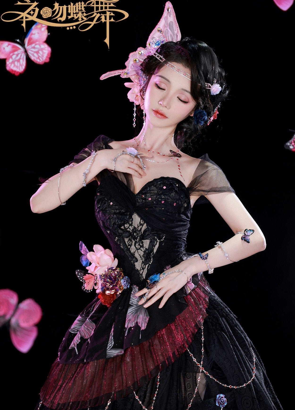 【受注予約12/29まで】夜吻蝶舞  ドレス