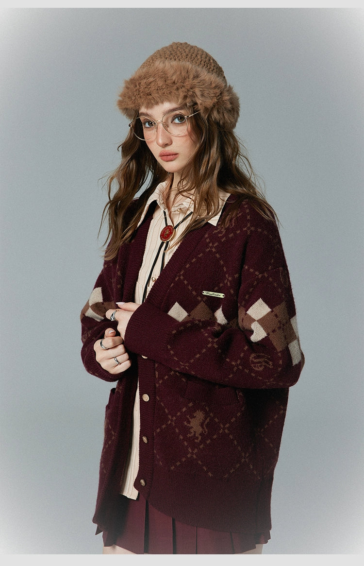 [Pre-order] Hogwarts School of Witchcraft and Wizardry Argyle School Cardigan
