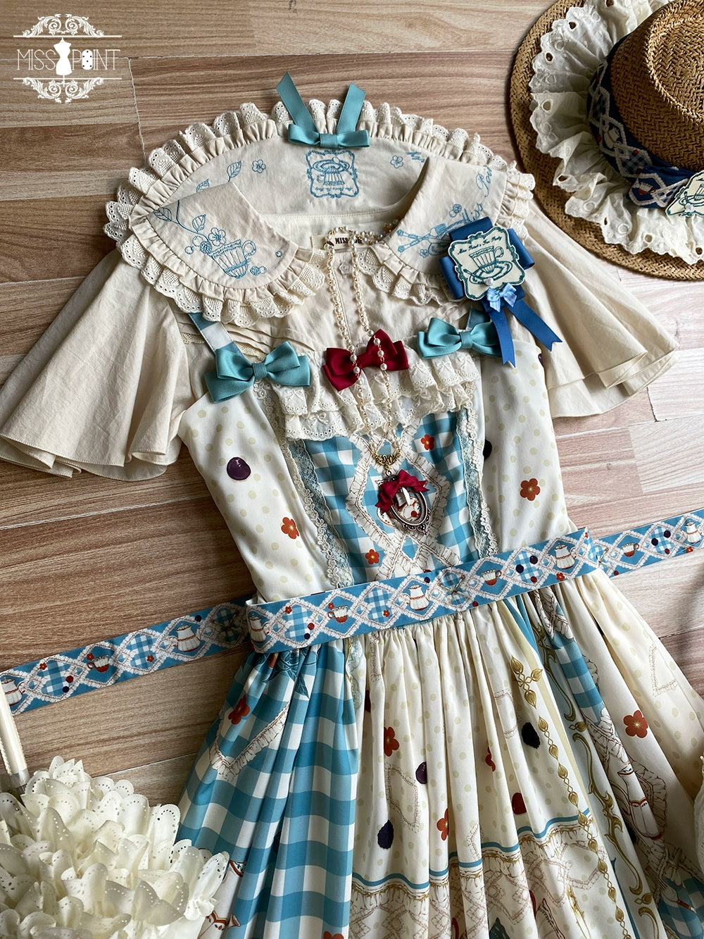【予約販売】Picnic Tea Party ジャンパースカート
