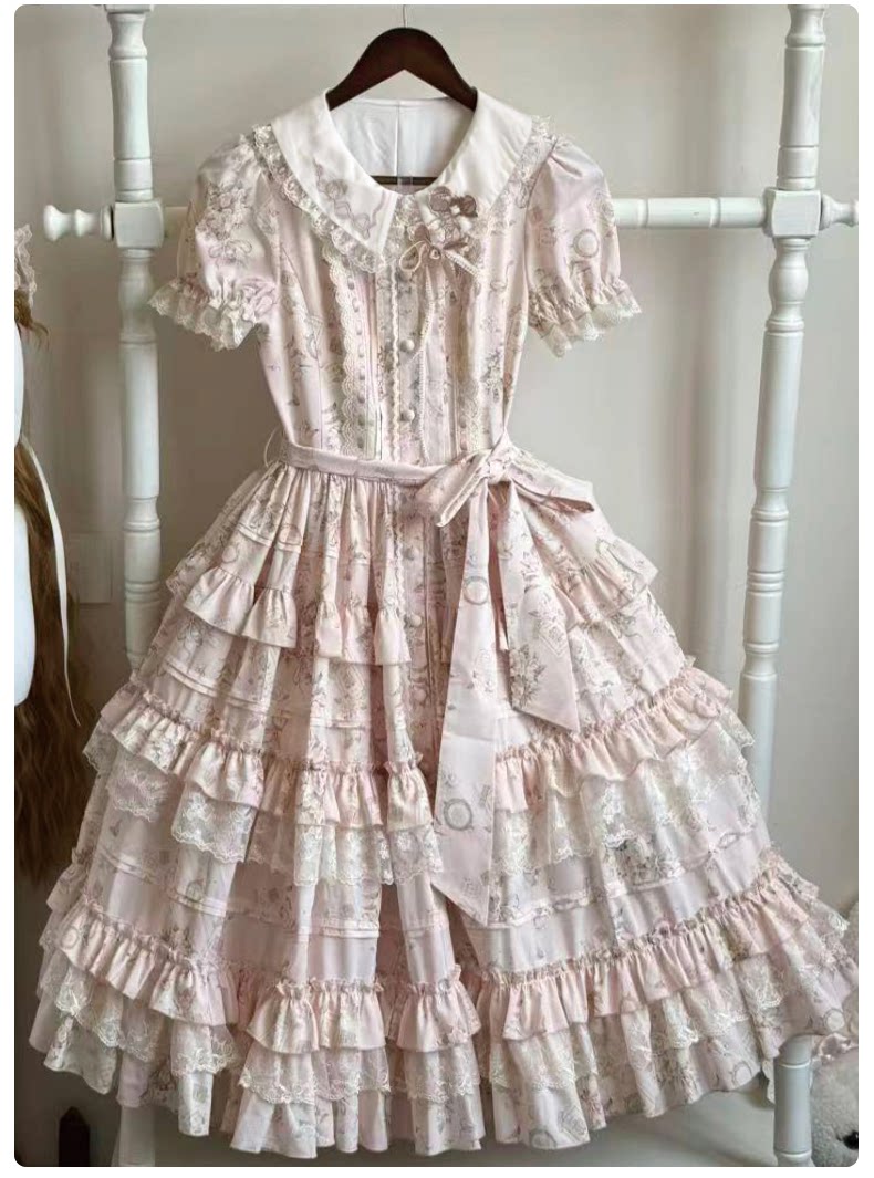 【受注予約9/13まで】Sweet Jasmine 半袖ワンピース