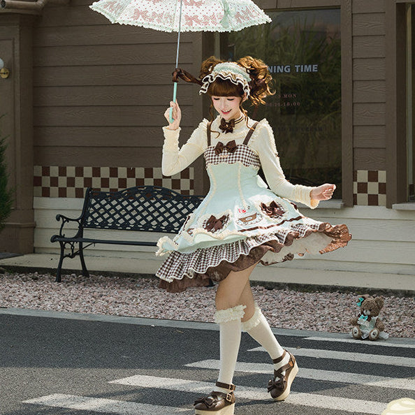 【受注予約1/26まで】Sweet Cup Cake ハートジャンパースカート