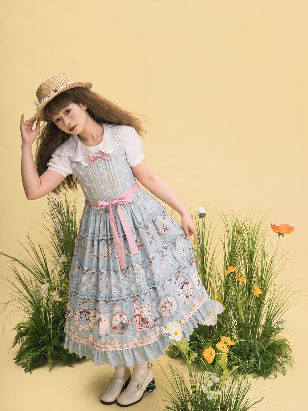 [Pre-orders available until 2/19] Sweetie Sheep Print Jumper Skirt