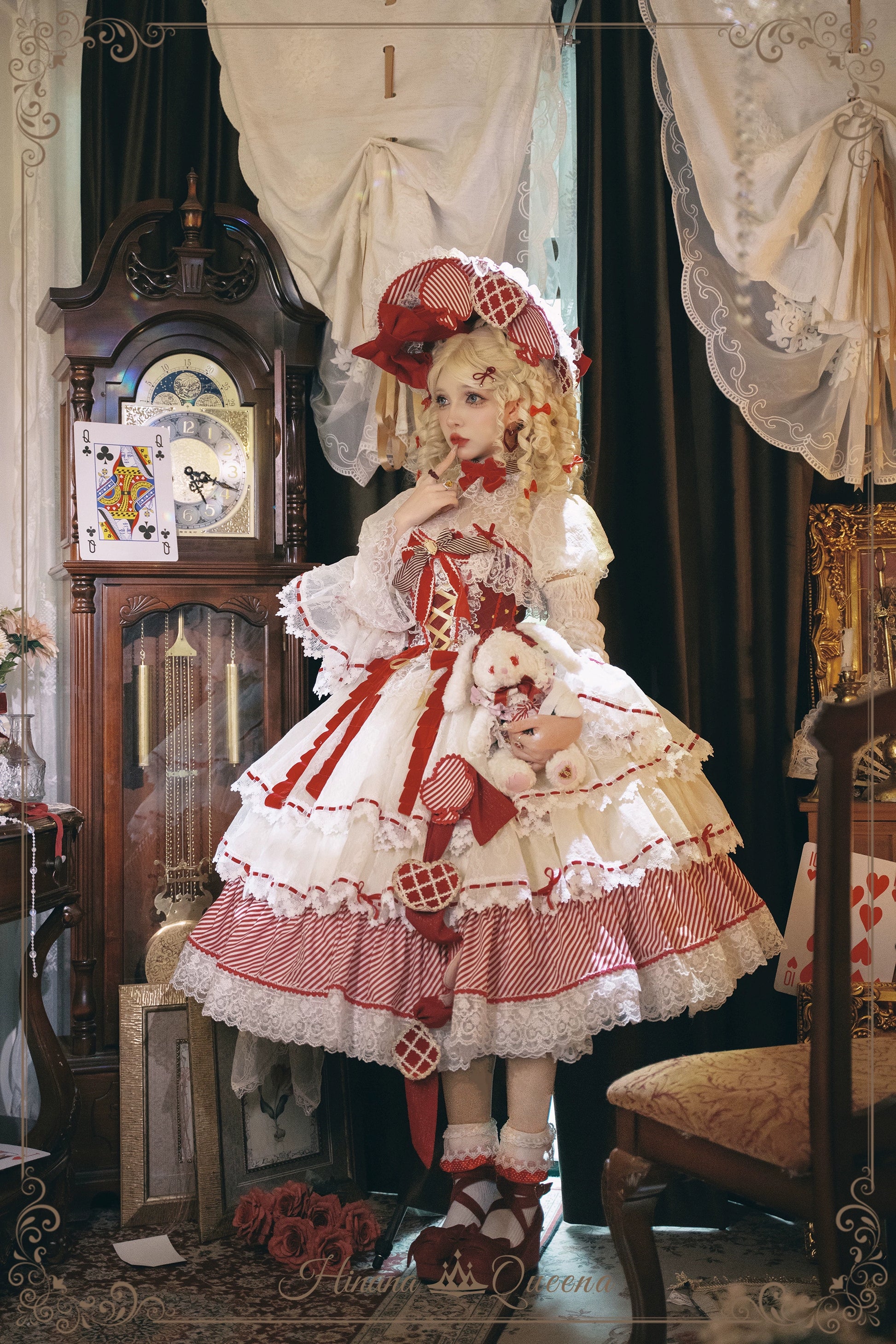 Dreaming Alice♡うさみみワンピース うさ耳レースアップ Dreaming Alice♡うさみみワンピース うさ耳レースアップ