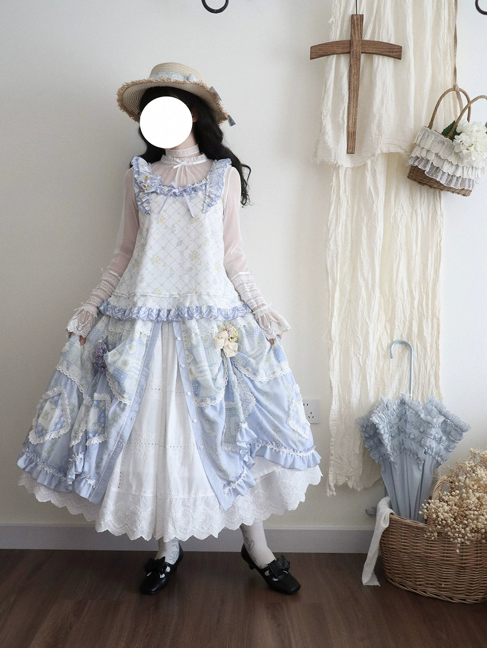 【予約販売】Pathwork Garden カントリー風プリントスカート