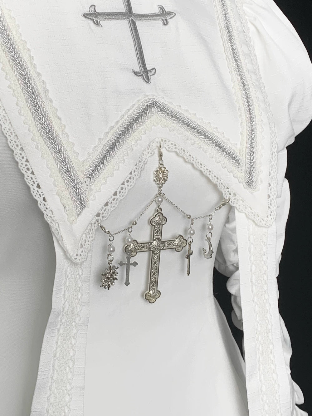 [Sale period has ended] Pray on a Moonlight Night Dress, White, Long Length