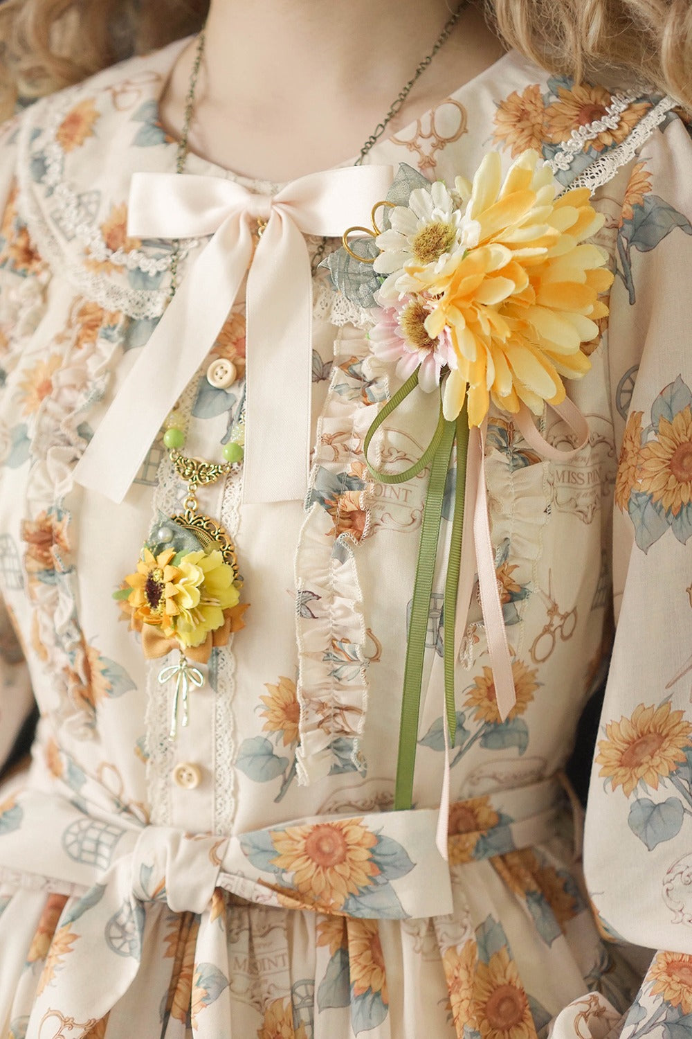 【予約販売】Gardening Sunflower デイリーワンピース
