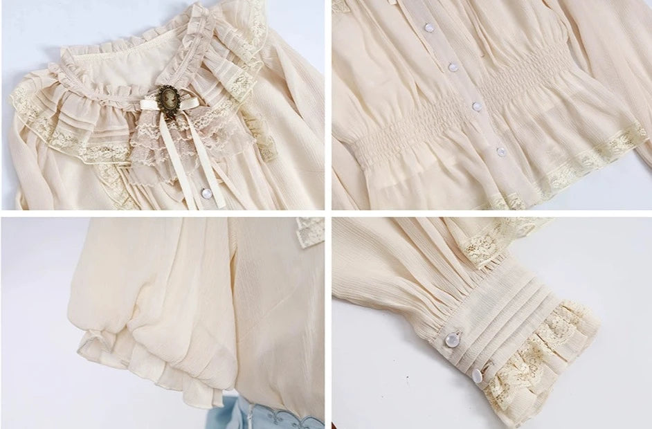 Forget Me Not 生成色のクラシカルブラウス