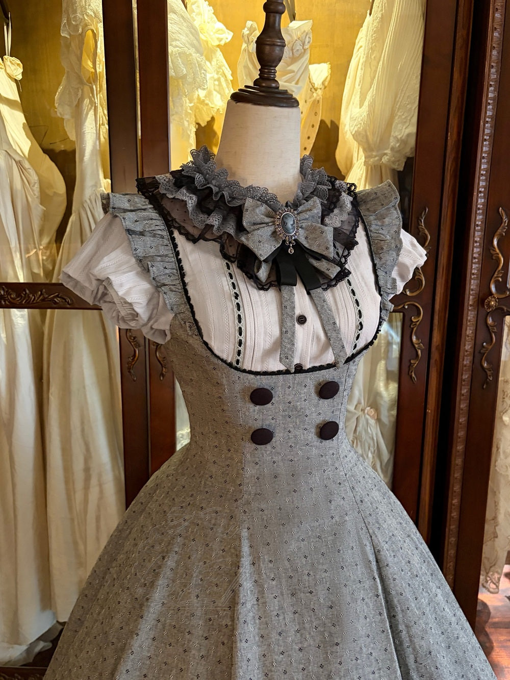 【受注予約6/17まで】Grey Poetry クラシカルジャンパースカート