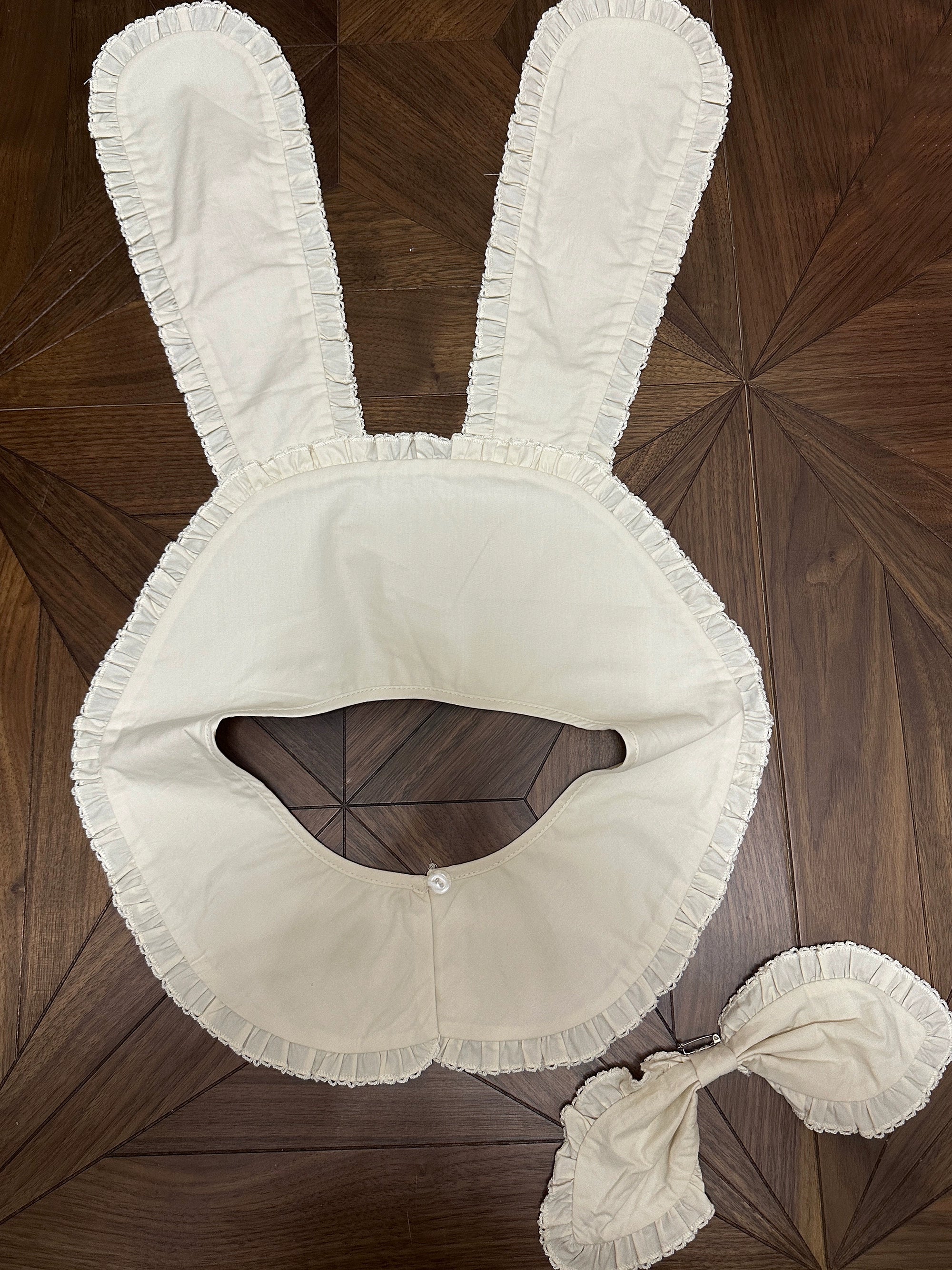 Bunny Bear Bunnyうさ耳付き長袖ワンピース・ロング丈