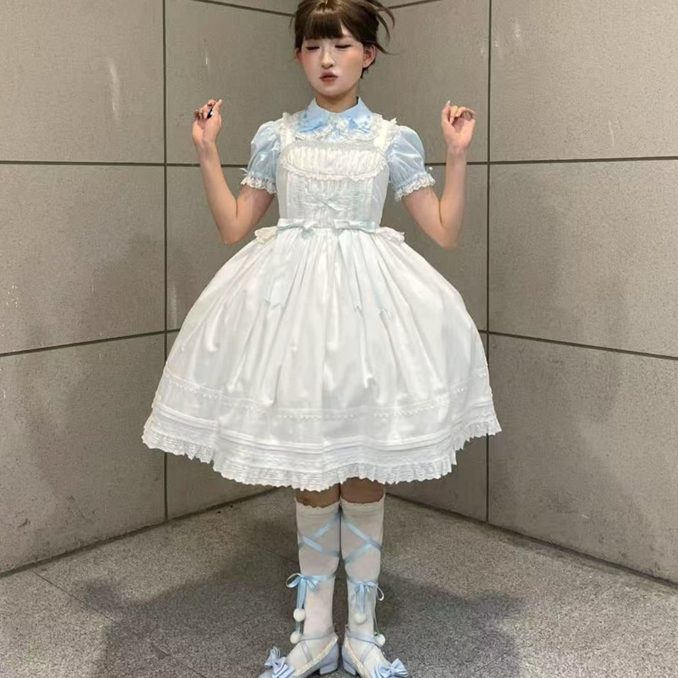 【受注予約5/21まで】Laura's Doll ハイウエストジャンパースカート・全3色