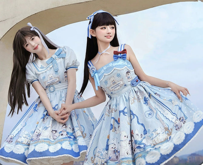 Penguin Navy マリンスタイルワンピース