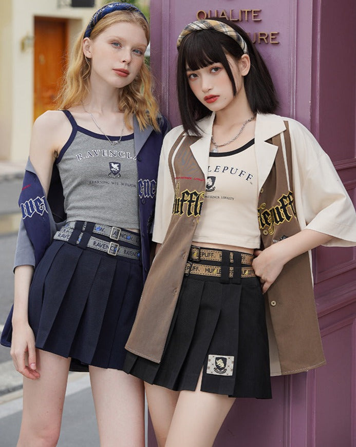 [Pre-order] Hogwarts School of Witchcraft and Wizardry Print Belt Miniskirt