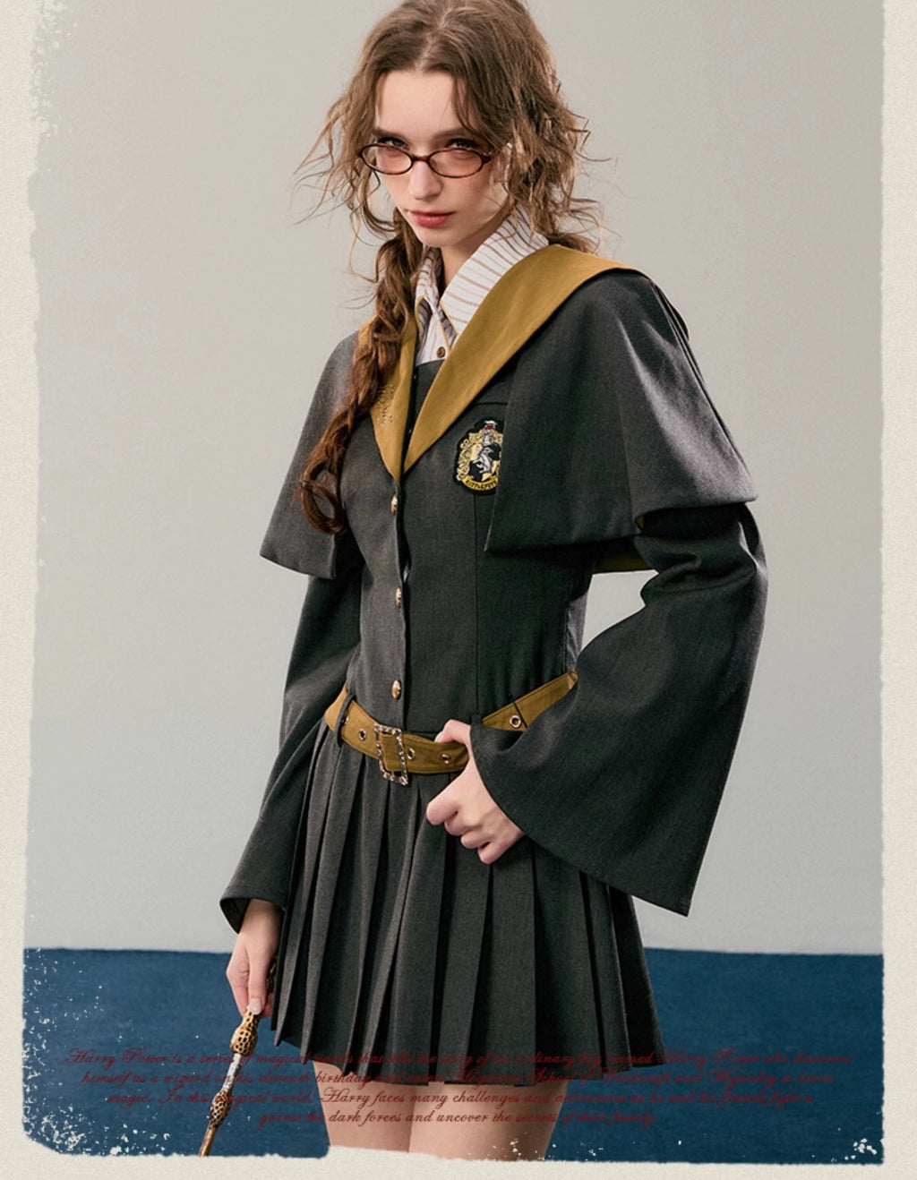 [Pre-order] Hogwarts School of Witchcraft and Wizardry Cape Design Mini Dress