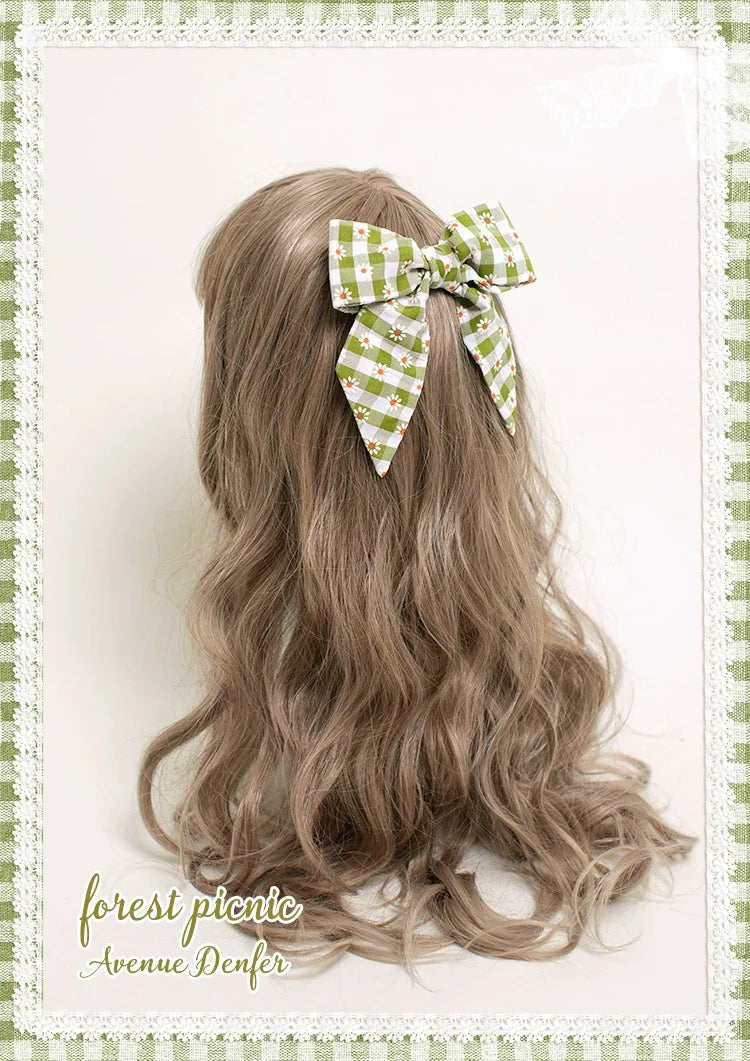 Day's eye ギンガムチェックのヘアアクセサリー