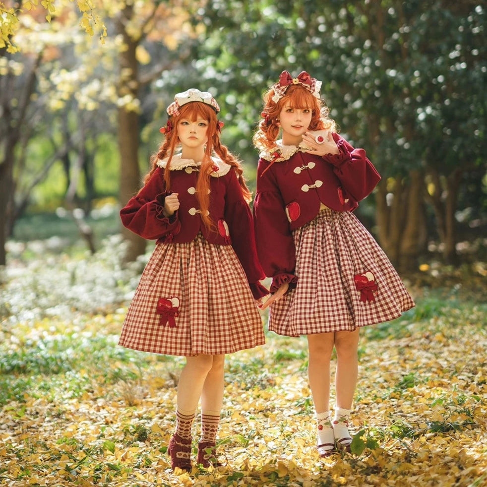 【予約販売】Apple Garden バイエルン風リバーシブルスカート