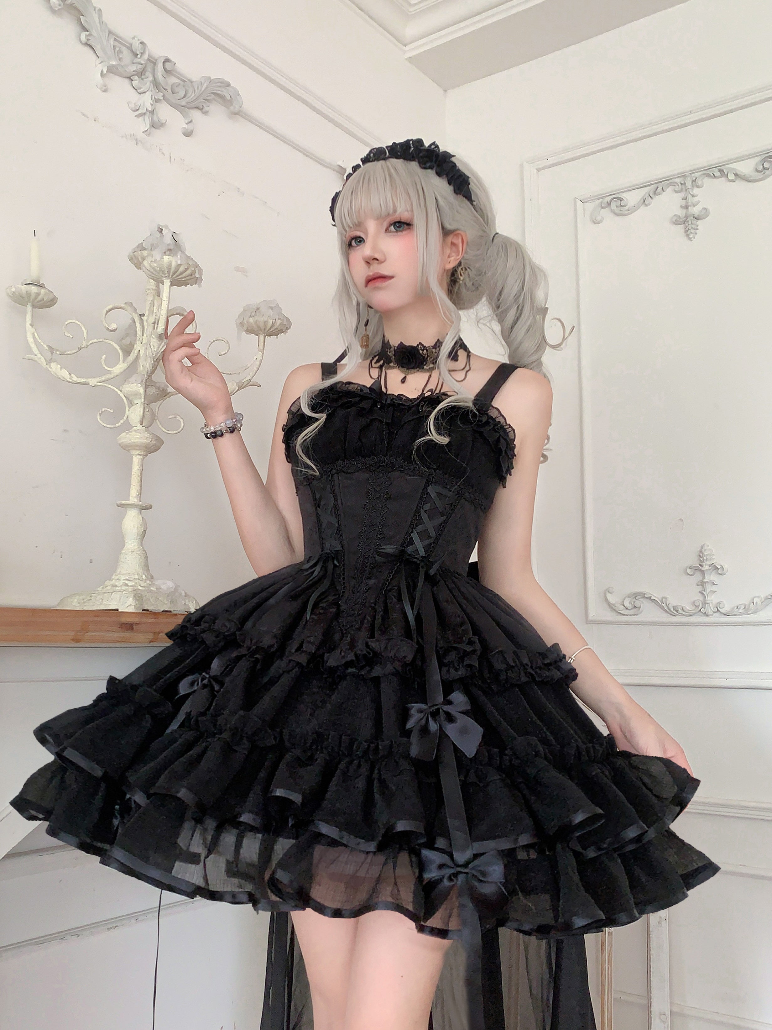 【予約販売】Fairy Garden バレエ風ショートドレス 新色追加