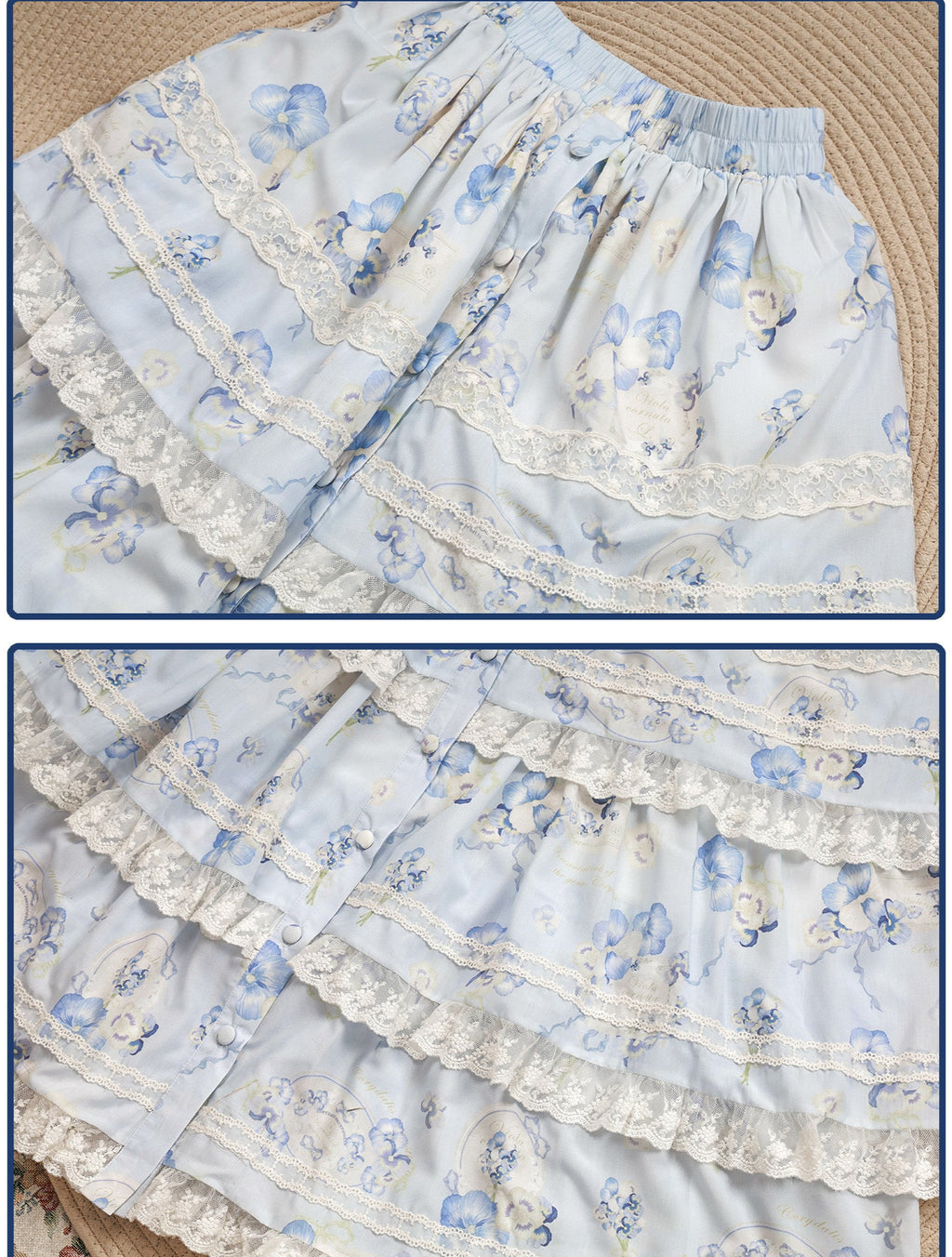 【受注予約4/29まで】Viola Letter ティアードスカート