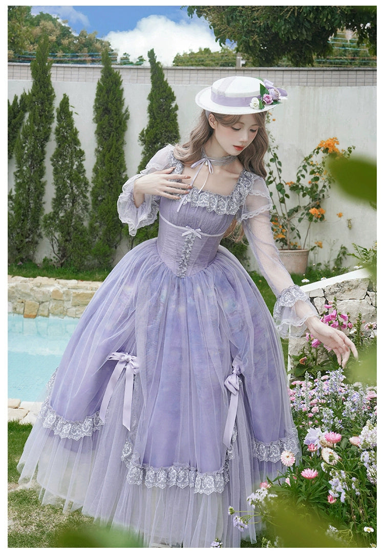 【予約販売】Wisteria in the Mist シアーワンピース
