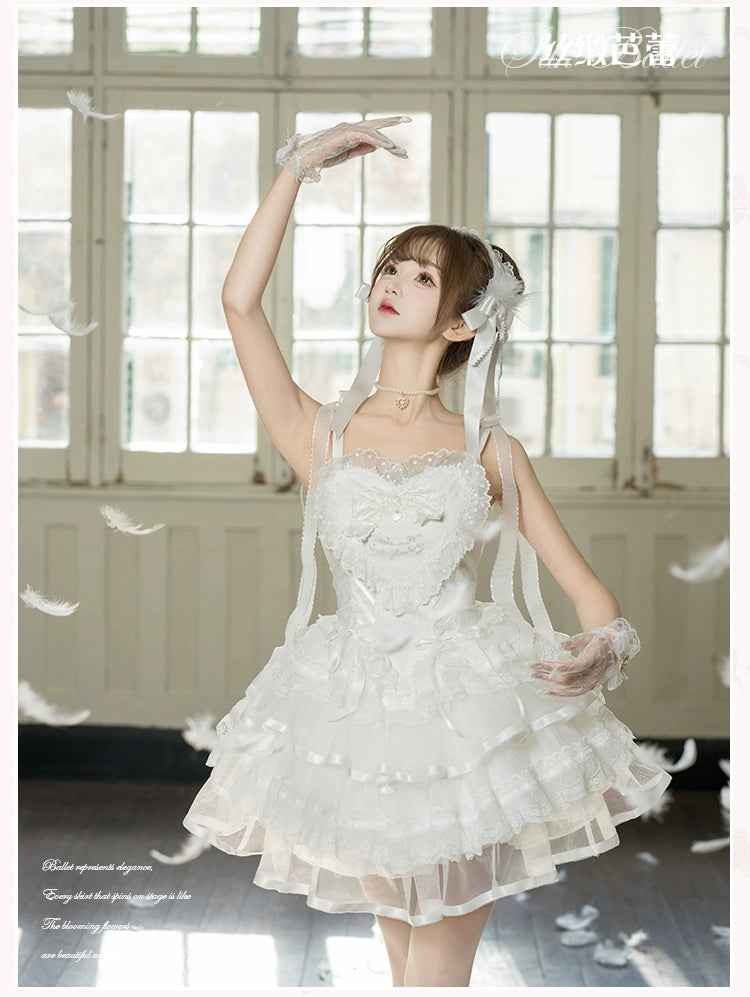 【受注予約1/23まで】Silk Ballet ジャンパースカート・ショート丈
