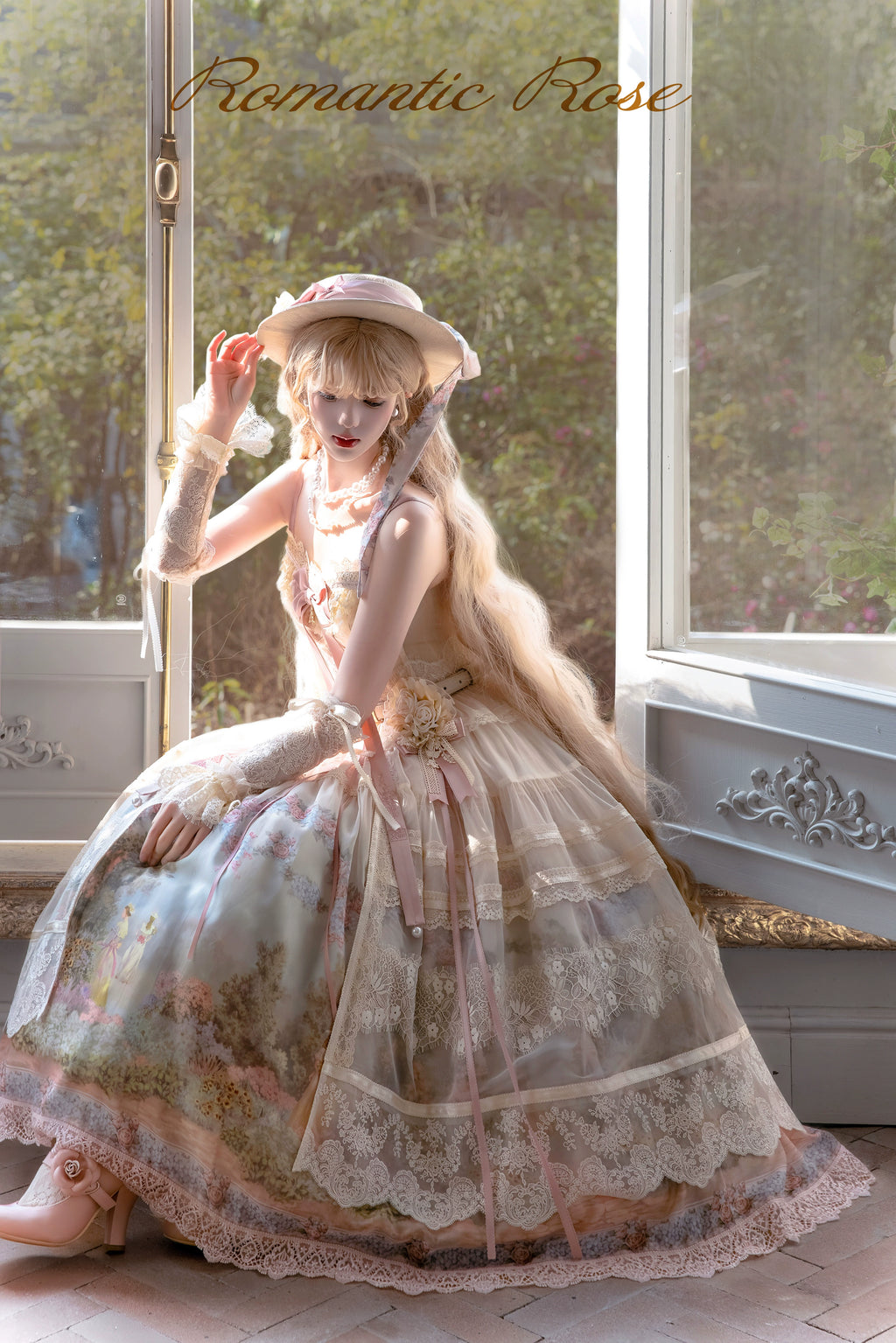 [Pre-orders available until 2/26] Romantic Rose Print Jumper Skirt