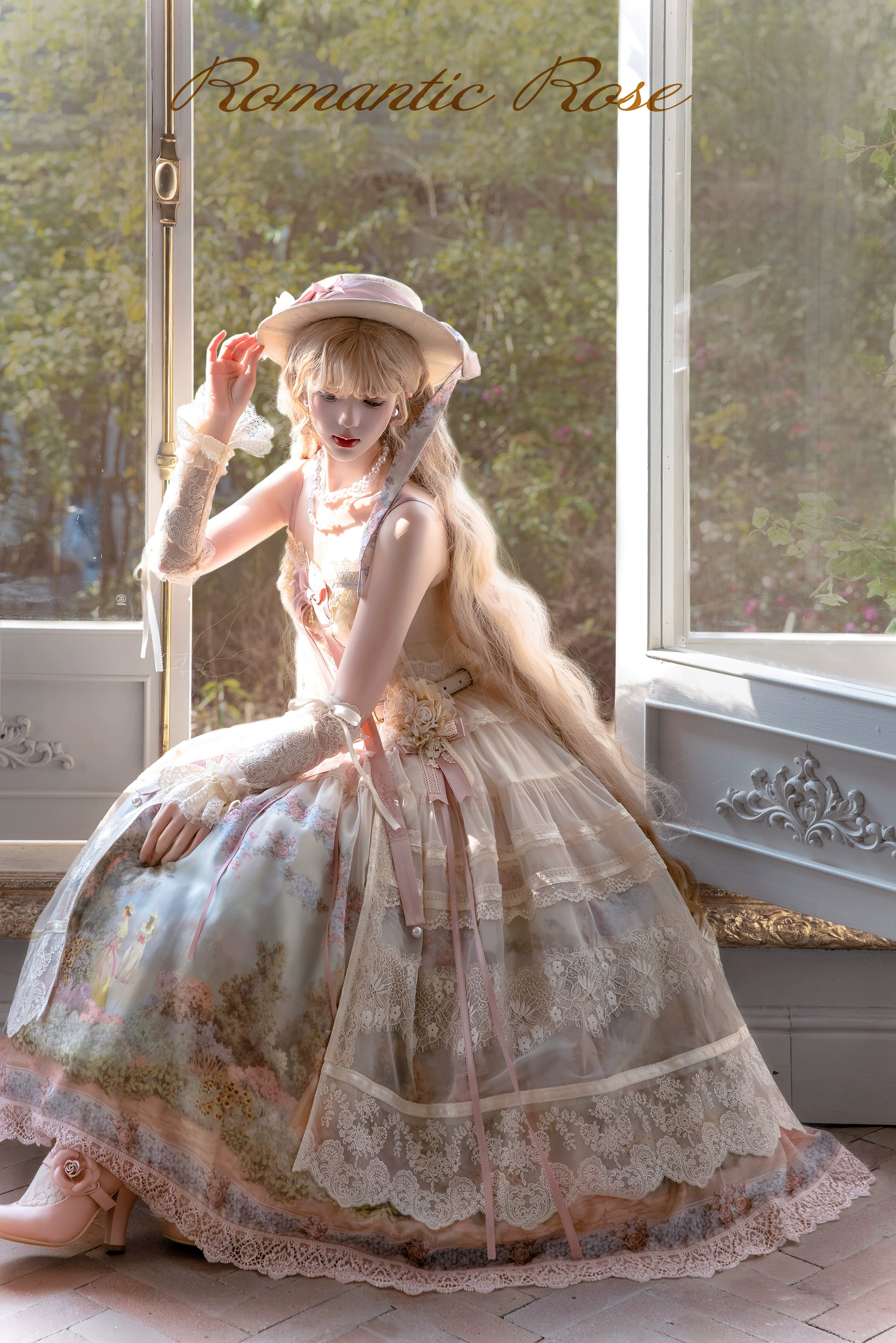 [Pre-orders available until 2/26] Romantic Rose Print Jumper Skirt
