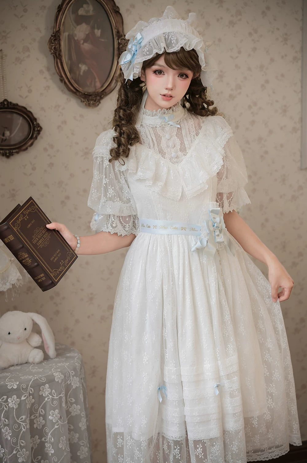 【受注予約10/13まで】Dream Lace クラシカル半袖ワンピース