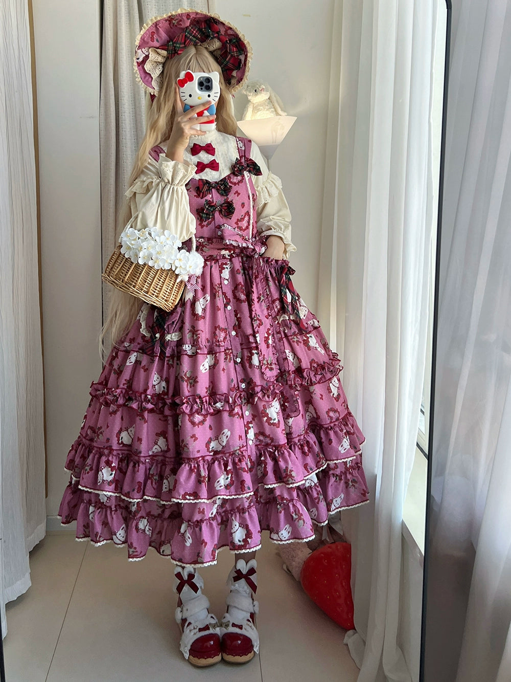 【予約販売】Sweet Berry Rabbit ジャンパースカート