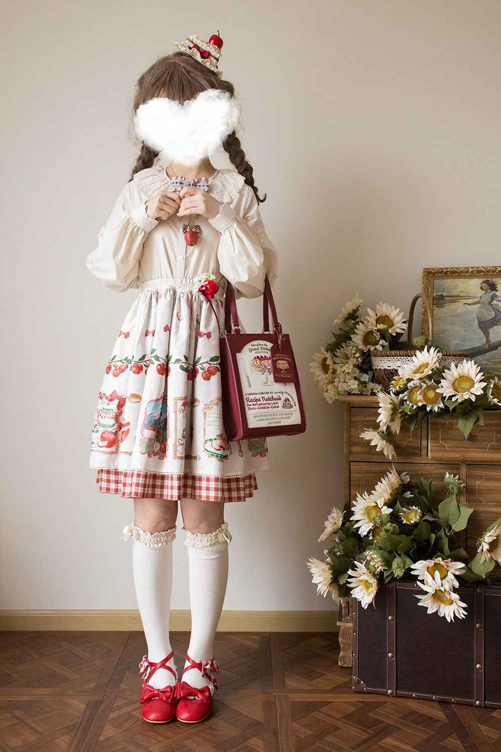 【予約販売】Apple Garden バイエルン風リバーシブルスカート