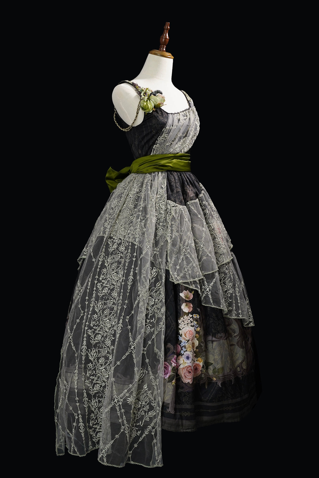 [Pre-orders available until 1/23] Anthea Garden jumper skirts in two styles, with floral prints