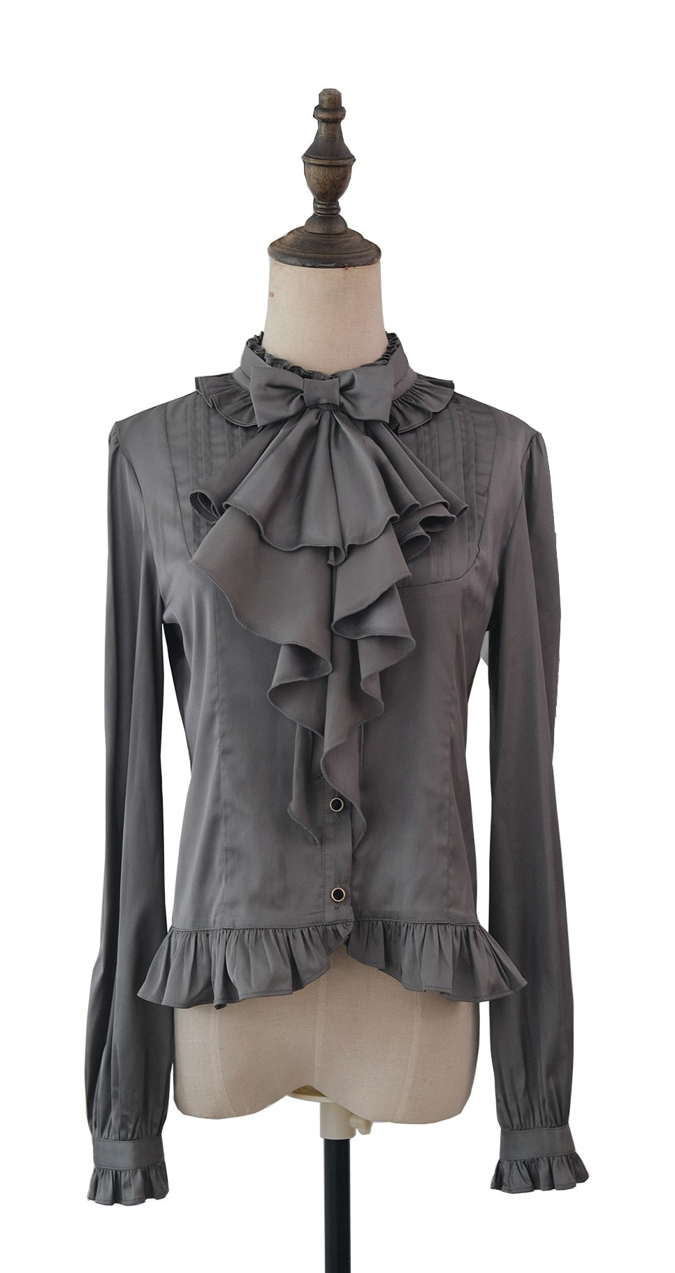 【受注予約12/3まで】Monochrome Reverie リボンタイブラウス