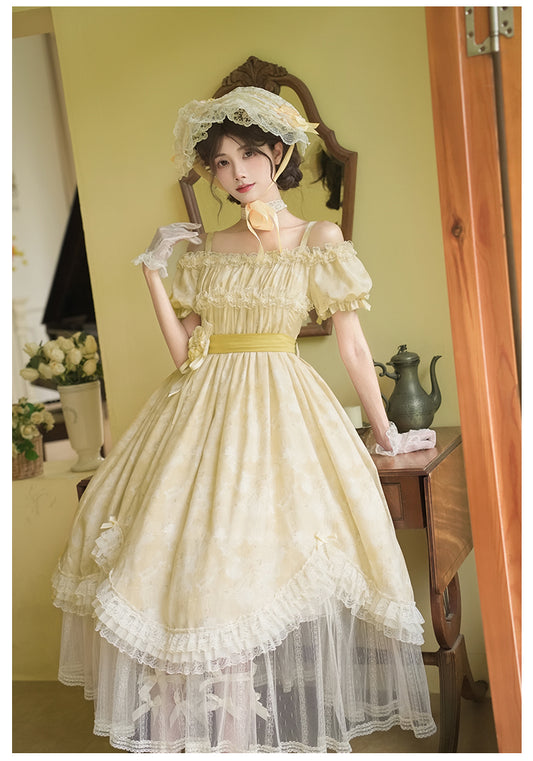 Wind Flower 草花プリントワンピース