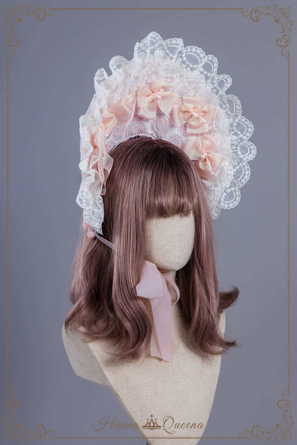 Find Brilliant Blossom レースの花嫁ドレス・ピンク＆パープル