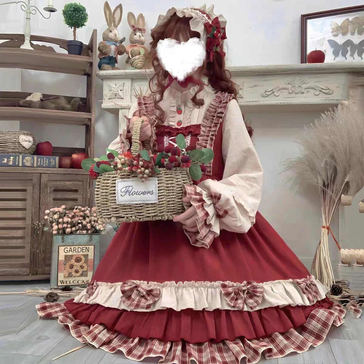 Berry Girl 赤ずきん風ワンピース フルセット