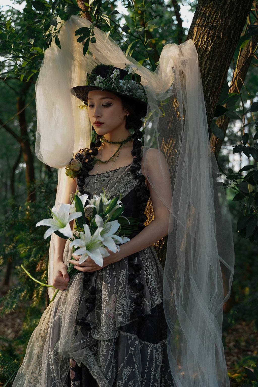 [Pre-orders available until 1/23] Anthea Garden jumper skirts in two styles, with floral prints