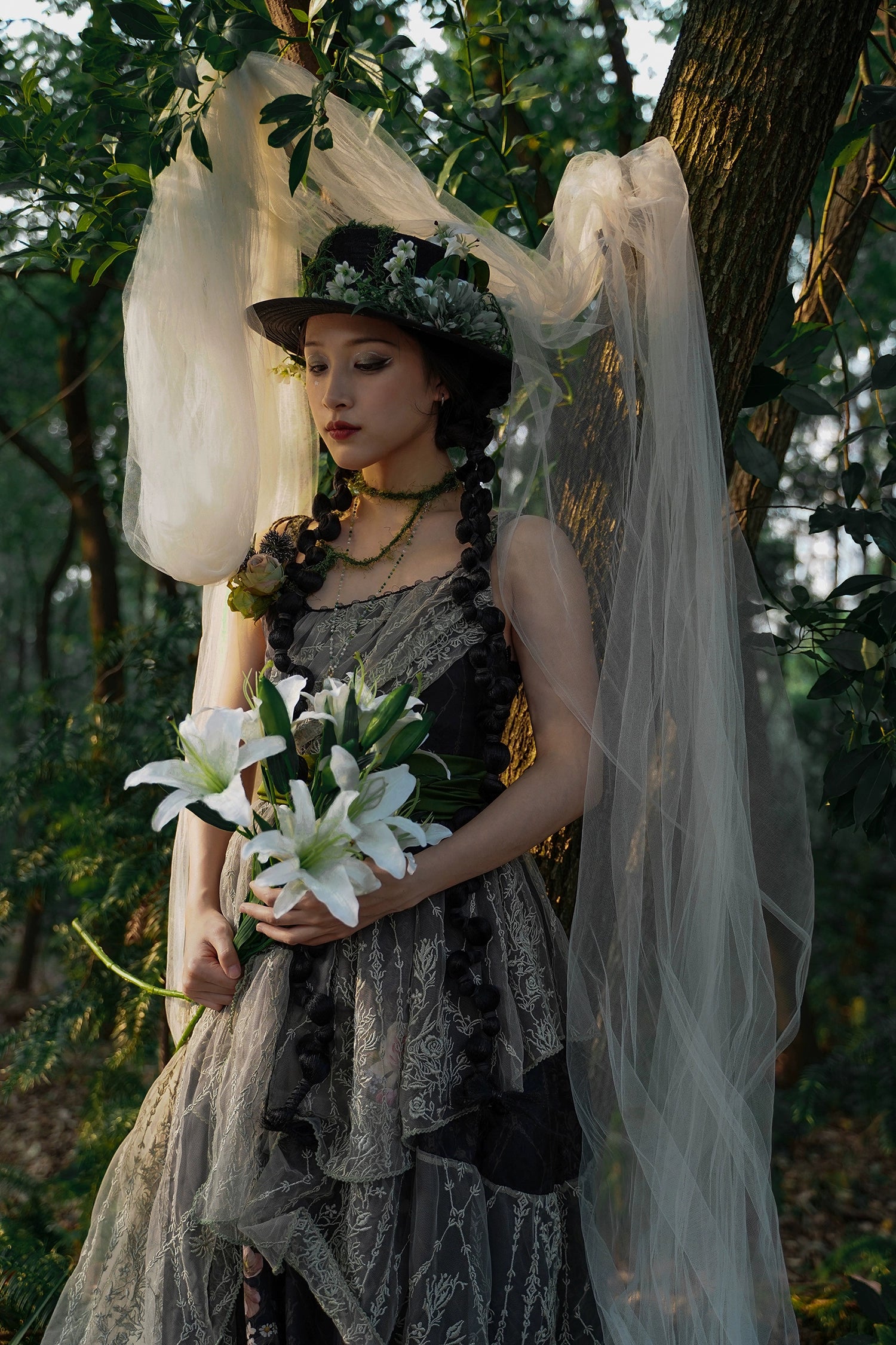 [Pre-orders available until 1/23] Anthea Garden jumper skirts in two styles, with floral prints