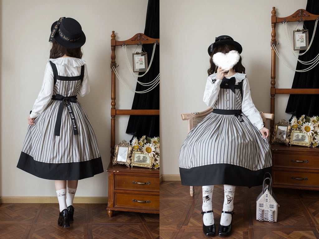 [Pre-orders available until 11/7] Twilight and Nightfall Striped Jumper Skirt