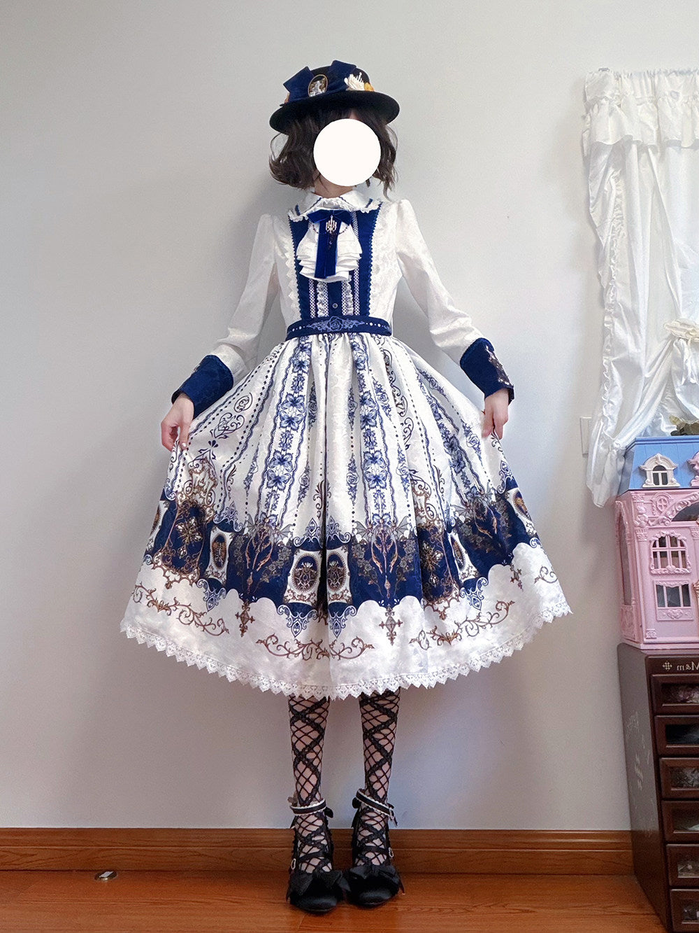 【受注予約1/18まで】Blood Night Lantern Master プリントワンピース・ストレート袖タイプ