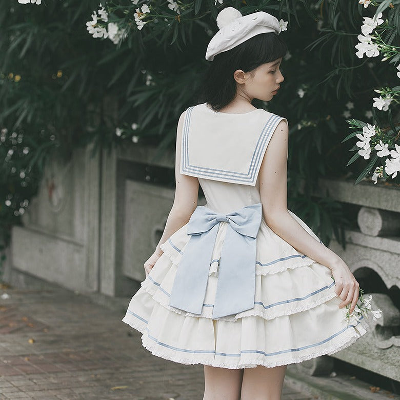 In the Sea Breeze marine style jumper skirt