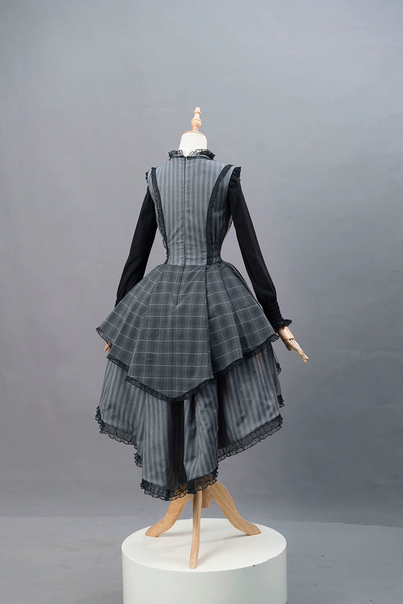 [Sale period ended] Monotone Camellia jumper skirt 3-piece set