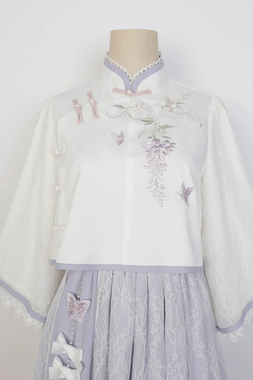 Wisteria 蝶と藤の華ロリセットアップ