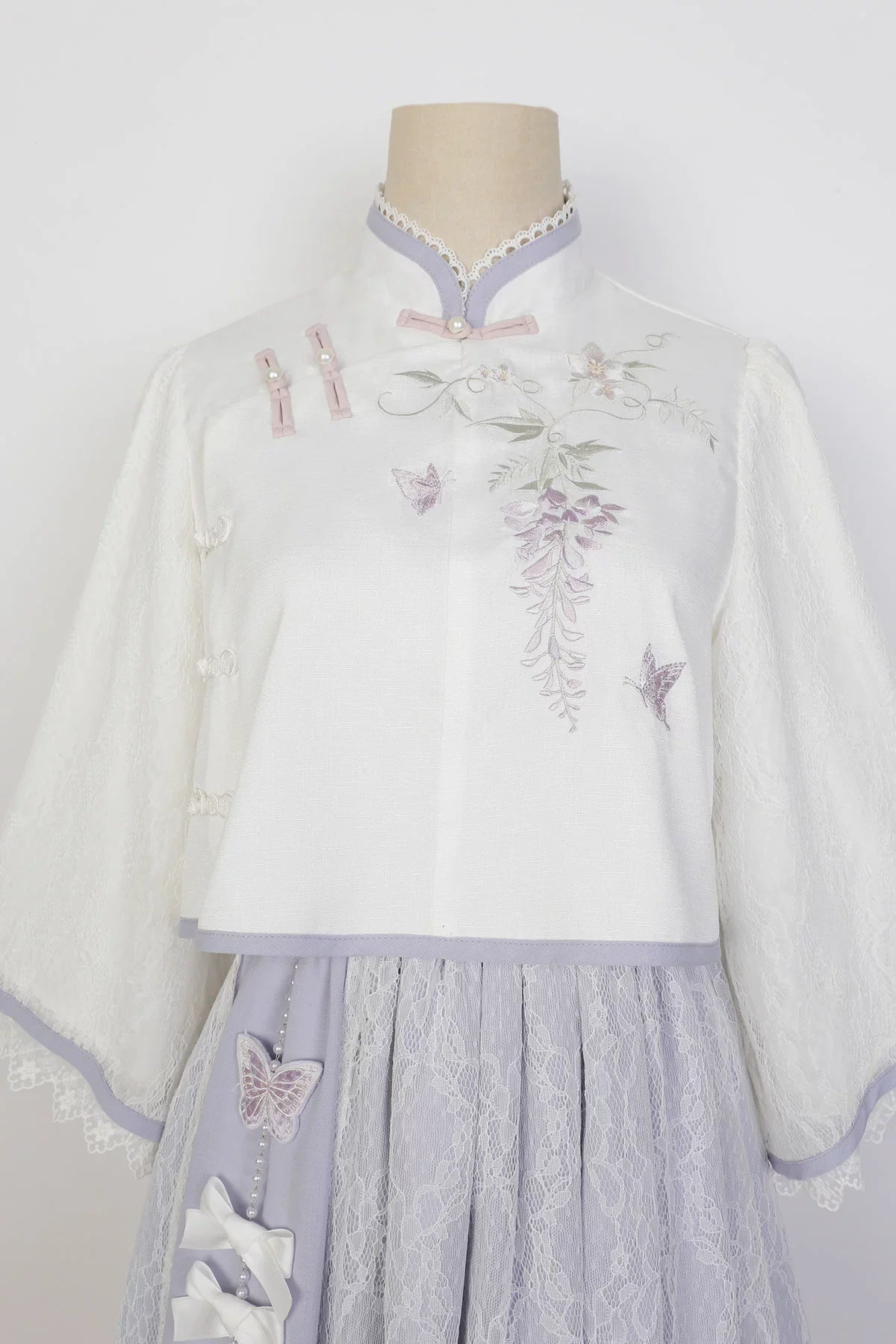 Wisteria 蝶と藤の華ロリセットアップ